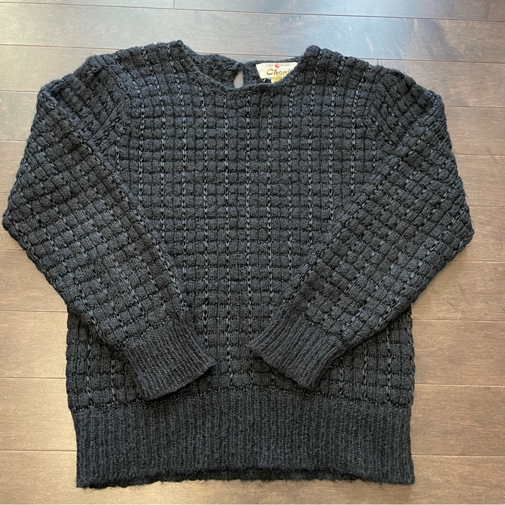Vintage 1980’s Chori Black Knot Sweater